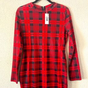 Black And Red Plaid Dress
